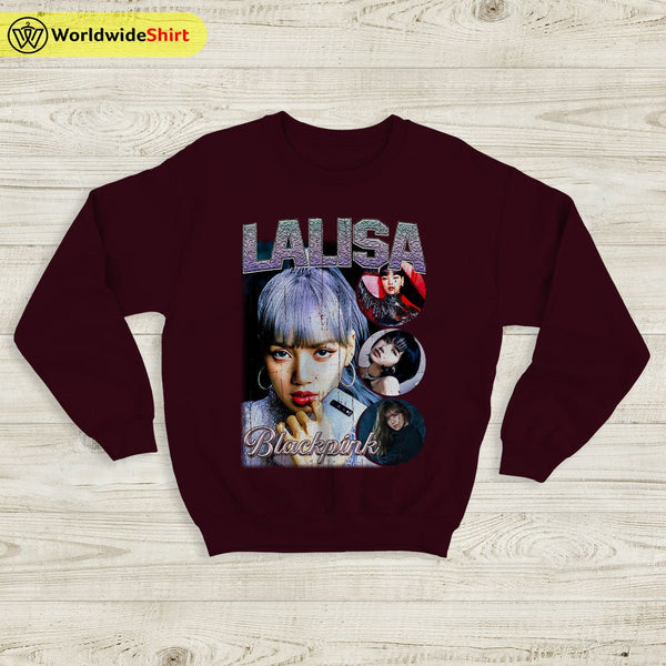 Lalisa Vintage 90's Sweatshirt BLACKPINK Shirt KPOP Shirt - WorldWideShirt