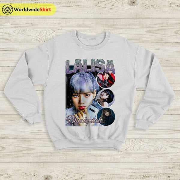 Lalisa Vintage 90's Sweatshirt BLACKPINK Shirt KPOP Shirt - WorldWideShirt