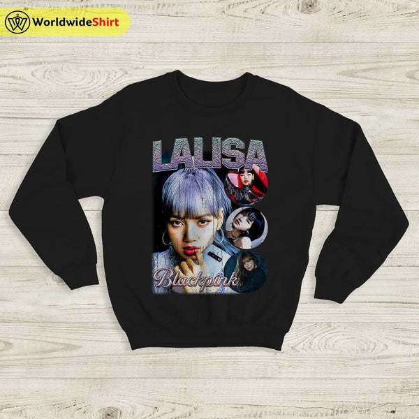 Lalisa Vintage 90's Sweatshirt BLACKPINK Shirt KPOP Shirt - WorldWideShirt