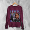 Lewis Hamilton Sweatshirt Bootleg F1 Shirt MBE Sport FREng British Racing Merch - Red Maroon - WorldWideShirt