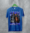 Lewis Hamilton T-Shirt MBE Bootleg F1 Shirt FREng British Racing Driver Merch - Royal Blue - WorldWideShirt