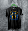 Love Down Syndrome T-shirt World Down Syndrome Day Shirt Rainbow Tee - Black - WorldWideShirt