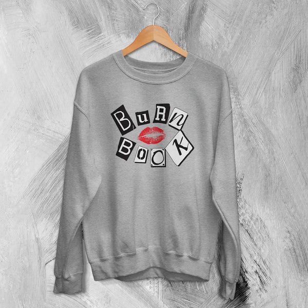 Mean Girls Geek Sweatshirt Nerd Mean Girls Shirt Movie Burn Book Lover Crewneck - Sport Grey - WorldWideShirt