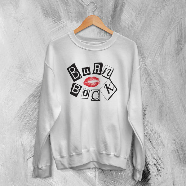 Mean Girls Geek Sweatshirt Nerd Mean Girls Shirt Movie Burn Book Lover Crewneck - White - WorldWideShirt
