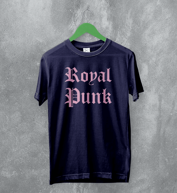 Mean Girls Royal Punk T-Shirt Movie Mean Girls Shirt Romcom Tee - Navy Blue - WorldWideShirt