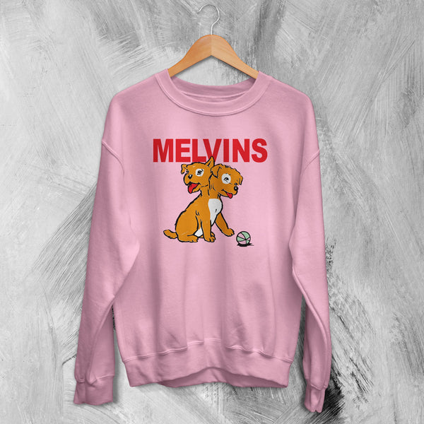 Melvins Houdini Sweatshirt Two Headed Dog Sweater Sludge Metal Merch - WorldWideShirt