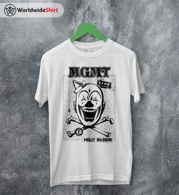 MGMT x Molly Nilsson Concert T Shirt MGMT Shirt Music Shirt - WorldWideShirt