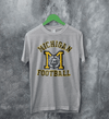 MICHIGAN University T-shirt Football Logo Shirt Michigan Football Merch - Sport Grey - WorldWideShirt
