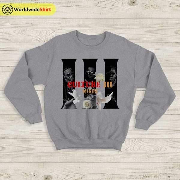 Migos Sweatshirt Migos Culture III Tour Sweater Migos Shirt - WorldWideShirt