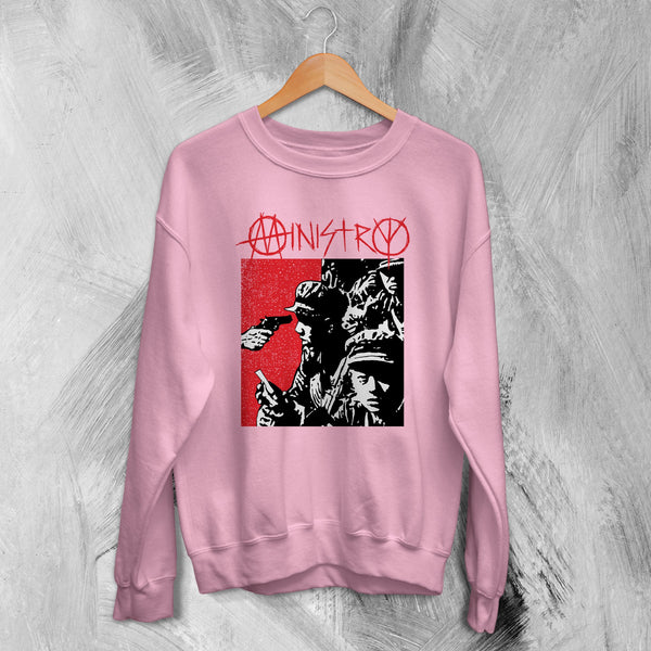 Ministry Sweatshirt Burning Inside Sweater Album Art Cover Band Merch - WorldWideShirt