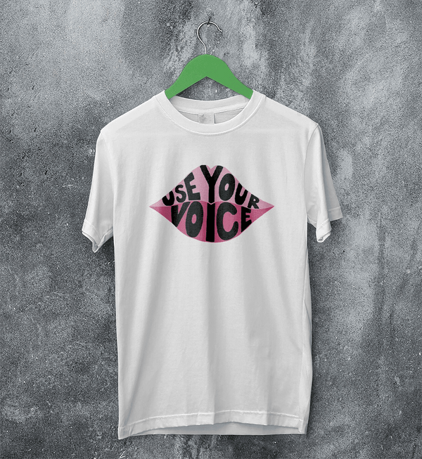 Mom Voice T-Shirt Women's Day Shirt Use Your Voice Tee Mom Gift - White - WorldWideShirt