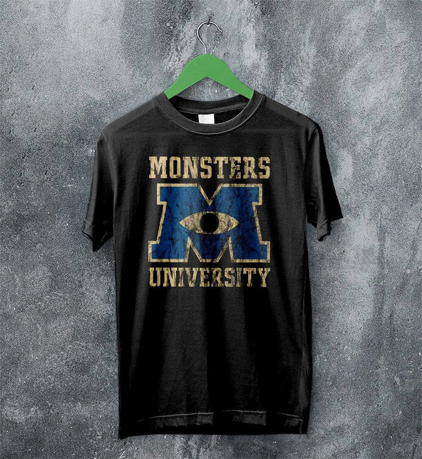 Monsters University Logo T-shirt Monsters Inc Shirt Monsters University - Black - WorldWideShirt
