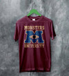 Monsters University Logo T-shirt Monsters Inc Shirt Monsters University - Red Maroon - WorldWideShirt