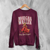 Morgan Wallen Sweatshirt Morgan Wallen Long Live Cowgirls Shirt Western Concert Crewneck - Red Maroon - WorldWideShirt