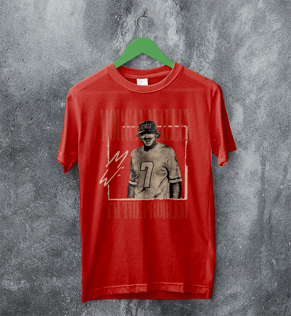Morgan Wallen T-Shirt Morgan Wallen I'm the Problem Shirt USA Album Music Tee - Red - WorldWideShirt