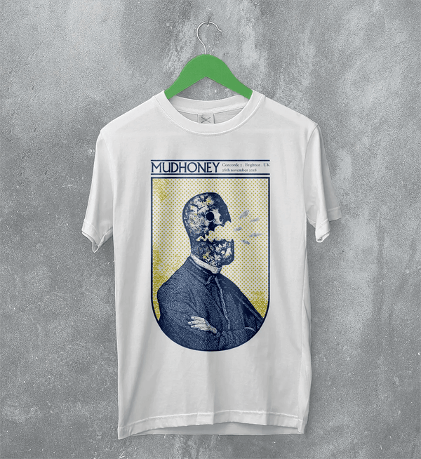 Mudhoney Concerde T-Shirt Grunge Concert Mudhoney Shirt Tour Music Merch - White - WorldWideShirt