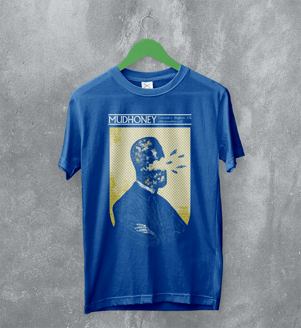 Mudhoney Concerde T-Shirt Grunge Concert Mudhoney Shirt Tour Music Merch - Royal Blue - WorldWideShirt