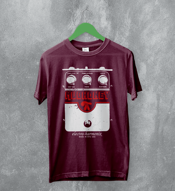 Mudhoney Electro-Harmonix T-Shirt Rock Band Mudhoney Shirt Music Art Merch - Red Maroon - WorldWideShirt