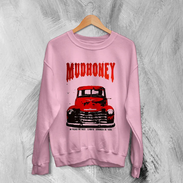 Mudhoney Please The Trees Sweatshirt Concert Rock Mudhoney Shirt Tour Music Merch - Light Pink - WorldWideShirt