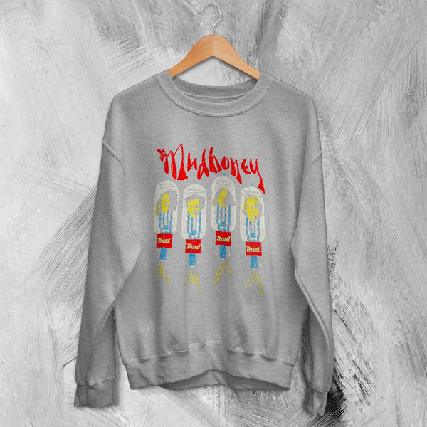Mudhoney Thud Sweatshirt 90s Grunge Tour Band Mudhoney Shirt Music Merch - Sport Grey - WorldWideShirt