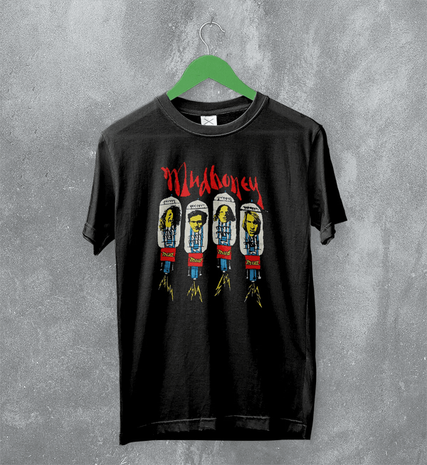 Mudhoney Thud T-Shirt 90s Grunge Tour Band Mudhoney Shirt Music Merch - Black - WorldWideShirt