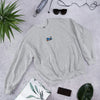 Mudkip Embroidered Pokémon Sweatshirt – Minimalist Gen 1 Style - Sport Grey - WorldWideShirt