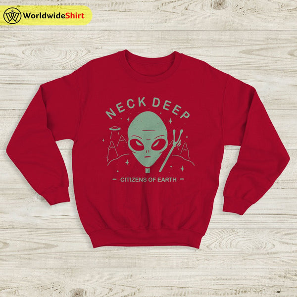 Neck Deep Citizens of Earth Sweatshirt Neck Deep Shirt Pop Punk Shirt - WorldWideShirt