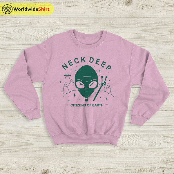 Neck Deep Citizens of Earth Sweatshirt Neck Deep Shirt Pop Punk Shirt - WorldWideShirt