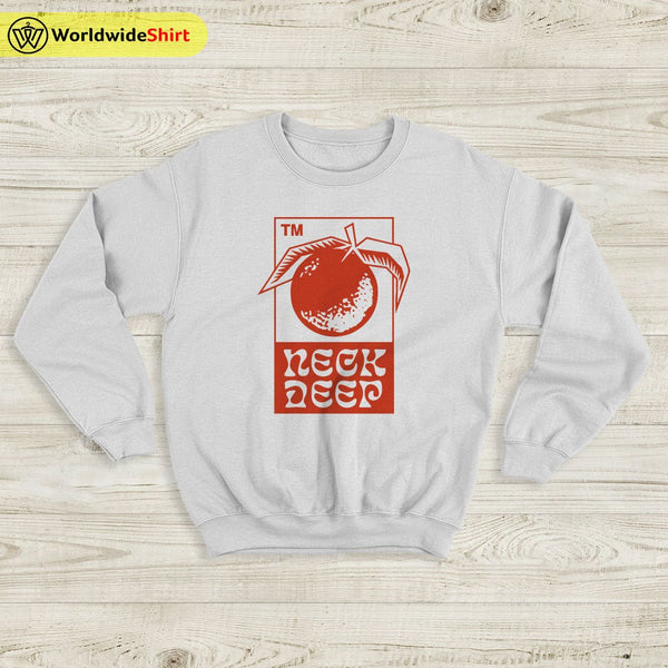 Neck Deep Orange Logo Sweatshirt Neck Deep Shirt Pop Punk Shirt - WorldWideShirt