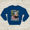 Nipsey Hussel Bootleg Sweatshirt Victory Lap Rap Shirt Born Life 1985-2019 - Royal Blue - WorldWideShirt