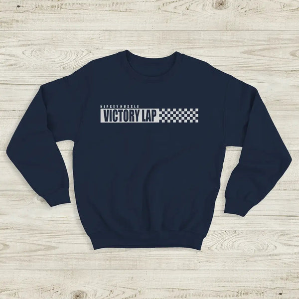Nipsey Hussel Victory Lap Sweatshirt Album Hip Hop Merch Nipsey Hussel Shirt - Navy Blue - WorldWideShirt