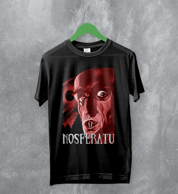Nosferatu Vampire T-Shirt Horror Nosferatu Shirt Nightmare Movie Tee - Black - WorldWideShirt