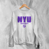 NYU Sweatshirt New York University Shirt Best New York Merch - White - WorldWideShirt