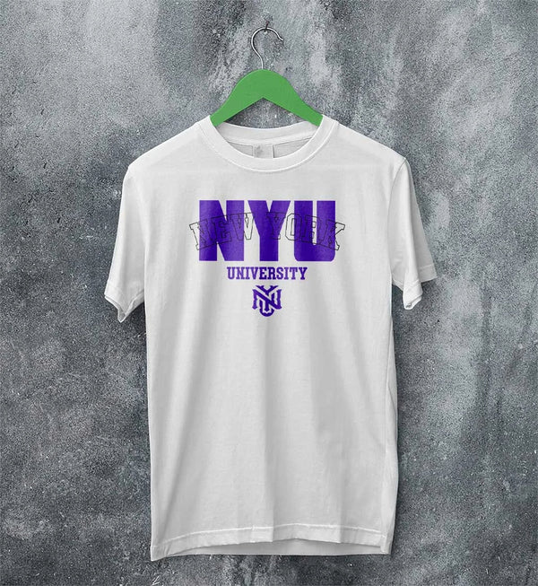 NYU T-shirt New York University Shirt Best New York Merch - White - WorldWideShirt