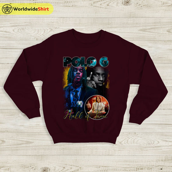 Polo G Vintage 90s Sweatshirt Polo G Shirt Rapper Shirt - WorldWideShirt