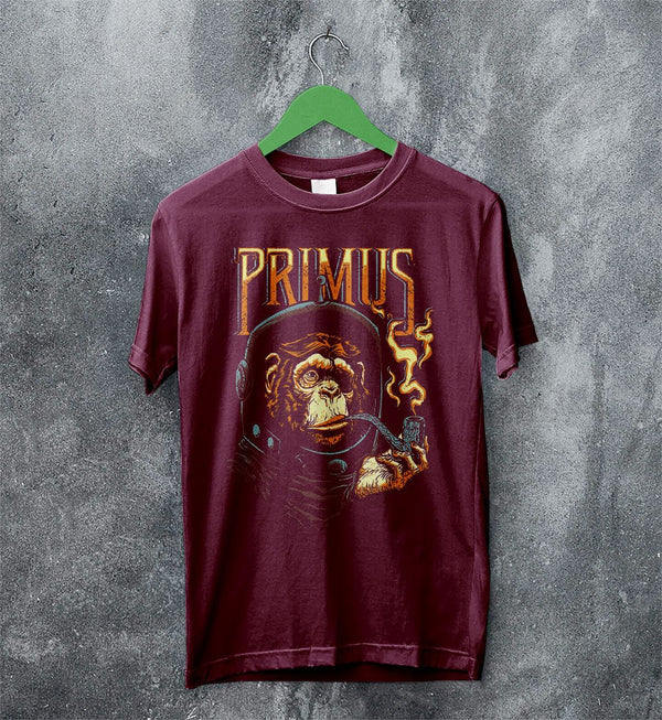 Primus Band Monkey Astronaut T Shirt Primus Shirt Music Shirt - WorldWideShirt