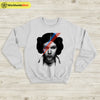 Princess Leia Rebel Graphic Sweatshirt David Bowie Shirt Music Shirt - WorldWideShirt