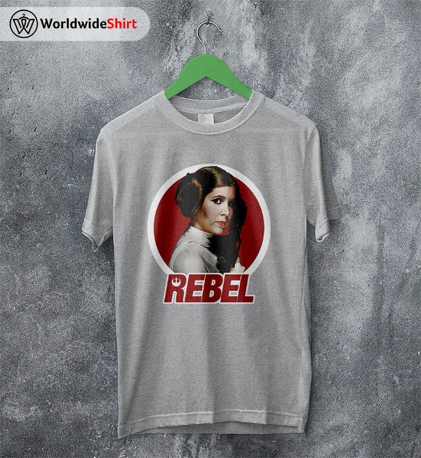 Princess Leia Rebel Vintage 90's T Shirt David Bowie Shirt Music Shirt - WorldWideShirt