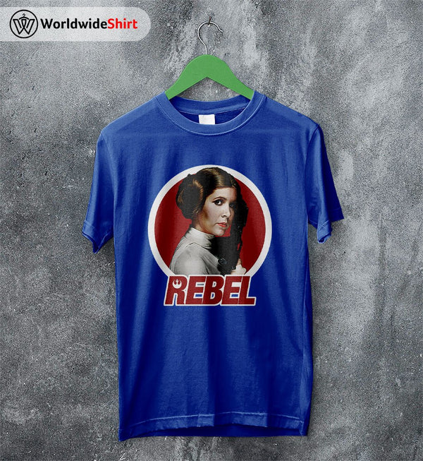 Princess Leia Rebel Vintage 90's T Shirt David Bowie Shirt Music Shirt - WorldWideShirt
