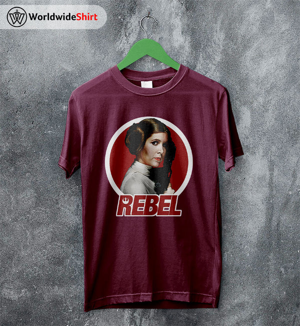Princess Leia Rebel Vintage 90's T Shirt David Bowie Shirt Music Shirt - WorldWideShirt
