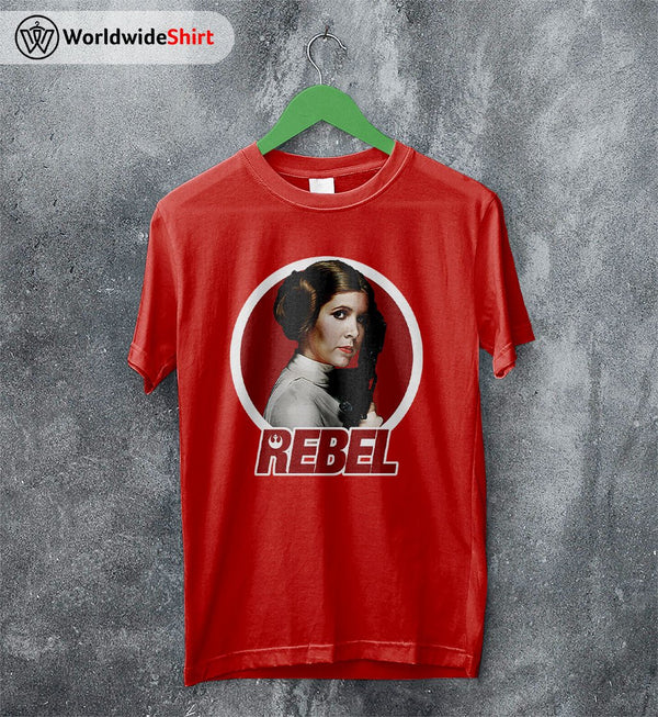 Princess Leia Rebel Vintage 90's T Shirt David Bowie Shirt Music Shirt - WorldWideShirt