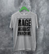 Rage Against The Machine Logo Black Vintage T Shirt RATM Shirt Bella Canvas - WorldWideShirt