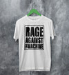 Rage Against The Machine Logo Black Vintage T Shirt RATM Shirt Bella Canvas - WorldWideShirt