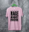 Rage Against The Machine Logo Black Vintage T Shirt RATM Shirt Bella Canvas - WorldWideShirt