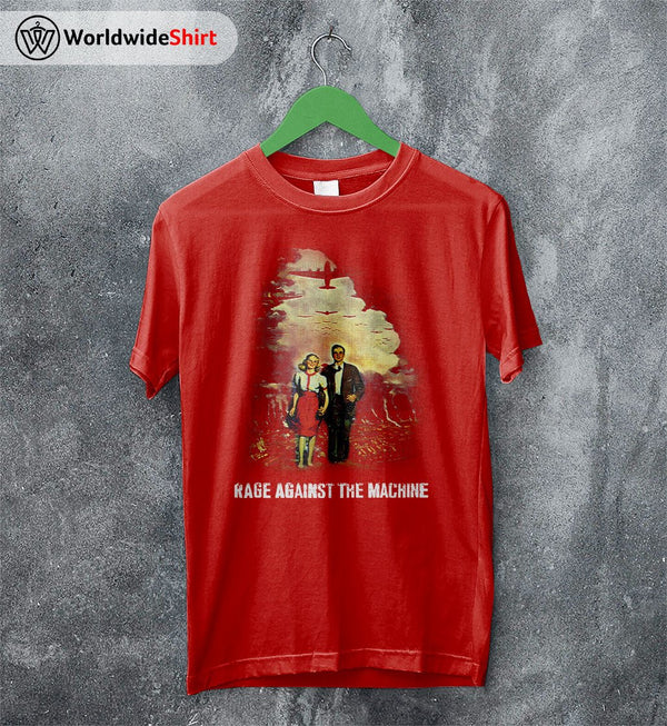 Rage Against The Machine Vintage 90's T Shirt RATM Shirt - WorldWideShirt