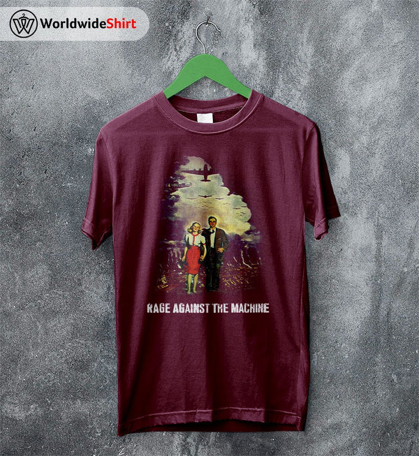 Rage Against The Machine Vintage 90's T Shirt RATM Shirt - WorldWideShirt