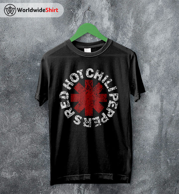 Red Hot Chili Peppers Shirt RHCP Shirt Logo Red Hot Chili Peppers T Shirt - WorldWideShirt