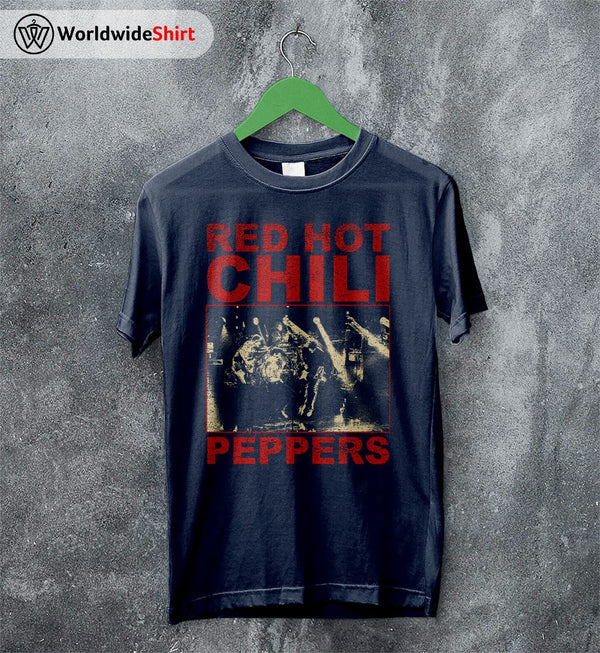 Red Hot Chili Peppers Shirt Vintage Tour Merch Red Hot Chili Peppers T Shirt - WorldWideShirt