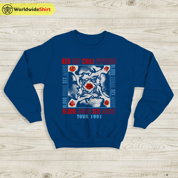Red Hot Chili Peppers Sweatshirt Blood Sugar Magik Vintage Tour Sweater RHCP Sweatshirt - WorldWideShirt