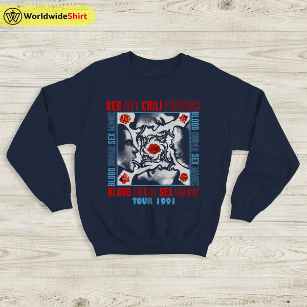 Red Hot Chili Peppers Sweatshirt Blood Sugar Magik Vintage Tour Sweater RHCP Sweatshirt - WorldWideShirt